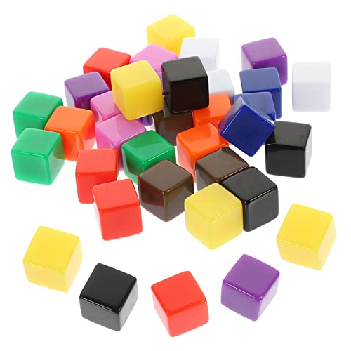 OFFIGAM 30 Stück Leere Würfel Material Zum Würfeln Unfertige Würfel Bastelwürfel Selber Machen Partywürfel Würfel-Modell Würfel DIY Versorgung Selbstgemachte Würfel DIY Zubehör Plastik von OFFIGAM