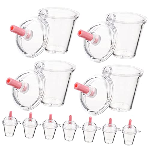 OFFIGAM 30 Stück Shiwan Plastikbecher Becherförmig Niedliche Reize Süße Schlüsselanhänger Herstellung Schlüsselanhänger Tassen Bastelset Basteln Schmuck Biergläser Deko Wiederverwendbar von OFFIGAM
