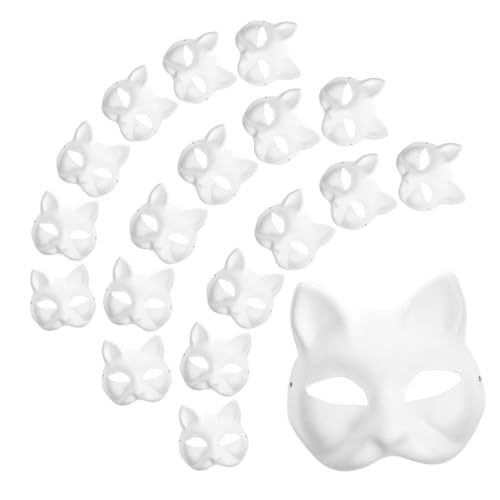 OFFIGAM 30Stücke DIY Katzenmasken Unbemalte Kostüm und Cosplay Masken für Bastelmasken für Halloween und Kreative Freizeitgestaltung OFFIGAM 30Stücke DIY Katzenmasken Unbemalte Kostüm und Cosplay Masken für Bastelmasken für Halloween und Kreative Freizeitgestaltung von OFFIGAM