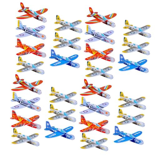 OFFIGAM 36 Stck. Von Hand Geworfenes Kleines Flugzeug Schaumstoffgleichtatiker Mini Kind Segelflugzeug Ebene Fliegend Werfen Jungs Schaum Flugzeuge Flugzeugspielzeug Spielzeugflugzeug von OFFIGAM