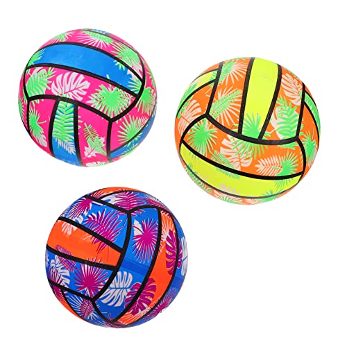 OFFIGAM 3Stücke Aufblasbare Wasser Volleyball Bälle Für Strand Pool Und Wassersport Farben Zufällig von OFFIGAM