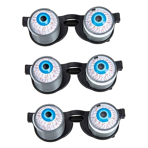 OFFIGAM 3Stücke Lustige Brillen für Halloween und Kostümpartys Gruselige Augen Brille aus Hochwertigem Leicht und Bequem für Cosplay und Scherze OFFIGAM 3Stücke Lustige Brillen für Halloween und Kostümpartys Gruselige Augen Brille aus Hochwertigem Leicht und Bequem für Cosplay und Scherze von OFFIGAM