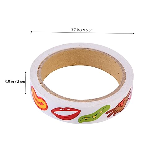 OFFIGAM 3stücke Selbstklebende Aufkleber Mit Mund-Muster Für Junge Mädchen Bunte Kreative Bastelmaterialien Für Scrapbooking Wasserflaschen Und Mehr von OFFIGAM