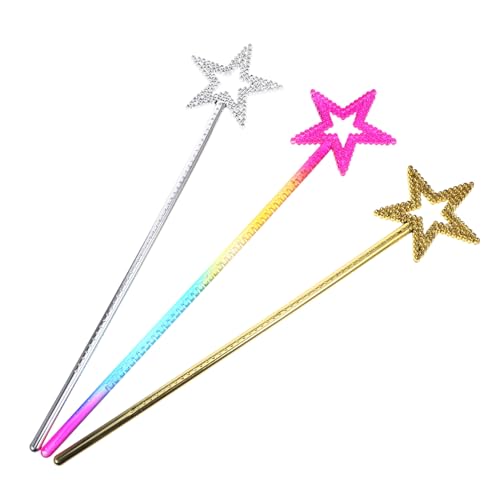 OFFIGAM 3stücke Teiliges Sternenmagische Stäbe Für Mädchen Glitzernde Feenstäbe Für Kostümparty Und Rollenspiel Gold Silber Und Farben Zubehör Für Mädchen OFFIGAM 3stücke Teiliges Sternenmagische Stäbe Für Mädchen Glitzernde Feenstäbe Für Kostümparty Und Rollenspiel Gold Silber Und Farben Zubehör Für Mädchen von OFFIGAM