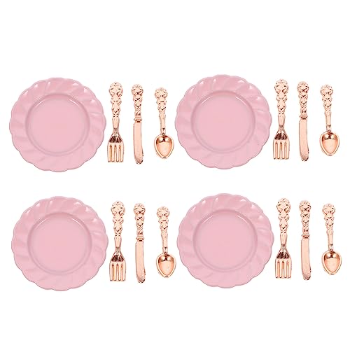 OFFIGAM 4 Sätze Mini-Besteckset kinderküche Kitchen Mini-Puppenhaus-Teller puppenhaus mini Teller Teller Geschirrset puppenhaus mini Teller Geschirr Puppenhaus Mini Teller Löffel Rosa OFFIGAM 4 Sätze Mini-Besteckset kinderküche Kitchen Mini-Puppenhaus-Teller puppenhaus mini Teller Teller Geschirrset puppenhaus mini Teller Geschirr Puppenhaus Mini Teller Löffel Rosa von OFFIGAM
