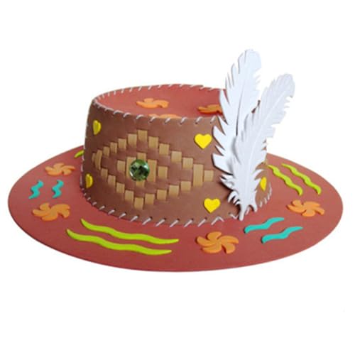 OFFIGAM 4 Stück DIY Sonnenhut Set Teiliges Eva Bastelset für Kreative Köpfe für Kindergarten und Schule Lehrreiche Nähprojekte mit Cartoon Mustern Sicher OFFIGAM 4 Stück DIY Sonnenhut Set Teiliges Eva Bastelset für Kreative Köpfe für Kindergarten und Schule Lehrreiche Nähprojekte mit Cartoon Mustern Sicher von OFFIGAM