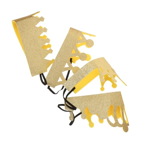 OFFIGAM 4 Stück Geburtstags-königskronen Für Kinder, Party, König, Königin, Prinz, Prinzessin, Goldene Krone, Hut, Funkelnder Elastischer Kinder-kronen-stirnband Für Geburtstagsfeiern, OFFIGAM 4 Stück Geburtstags-königskronen Für Kinder, Party, König, Königin, Prinz, Prinzessin, Goldene Krone, Hut, Funkelnder Elastischer Kinder-kronen-stirnband Für Geburtstagsfeiern, von OFFIGAM