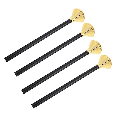 OFFIGAM 4 Stück Halloween Zauberstab Requisite Lichtschwert Kostüm Großdiamant Halloween Requisite Kostüm Verkleidung Zauberstab Goldener von OFFIGAM