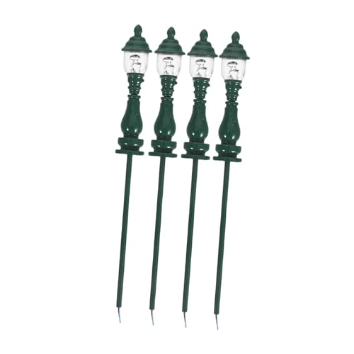 OFFIGAM 4 Stück Mini Straßenlaterne Modell Dekorative Gartenlampe für Sandtisch und Miniaturhäuser und Realistisch für Mikrolandschaften OFFIGAM 4 Stück Mini Straßenlaterne Modell Dekorative Gartenlampe für Sandtisch und Miniaturhäuser und Realistisch für Mikrolandschaften von OFFIGAM
