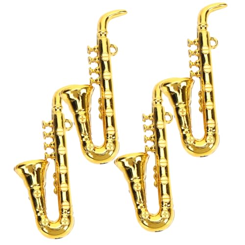 OFFIGAM 4 Stück Musikalisches Miniaturinstrument Simulation Saxophon Mini-Instrumente Kind Musical Miniaturen Finger Desktop-Mini-Saxophon-Modell Mini-Saxophon-Ornament Plastik Golden OFFIGAM 4 Stück Musikalisches Miniaturinstrument Simulation Saxophon Mini-Instrumente Kind Musical Miniaturen Finger Desktop-Mini-Saxophon-Modell Mini-Saxophon-Ornament Plastik Golden von OFFIGAM