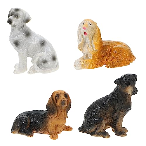 OFFIGAM 4 Stück Realistische Tierfiguren Mikrolandschafts-miniaturfiguren Minifigur Hundefiguren Zur Dekoration Mikrolandschafts-welpen- Tierstatue Cartoon-welpen-Ornamente Harz OFFIGAM 4 Stück Realistische Tierfiguren Mikrolandschafts-miniaturfiguren Minifigur Hundefiguren Zur Dekoration Mikrolandschafts-welpen- Tierstatue Cartoon-welpen-Ornamente Harz von OFFIGAM