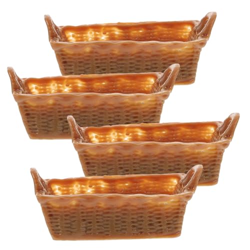 OFFIGAM 4 Stück Simulierter Mini-Korb Wohnkultur Miniaturhausverzierung Mini-haushandwerk Miniaturkorb Zum Basteln Mini-hauskorb Dekoratives Miniatur-korbmodell Harz Light Brown OFFIGAM 4 Stück Simulierter Mini-Korb Wohnkultur Miniaturhausverzierung Mini-haushandwerk Miniaturkorb Zum Basteln Mini-hauskorb Dekoratives Miniatur-korbmodell Harz Light Brown von OFFIGAM