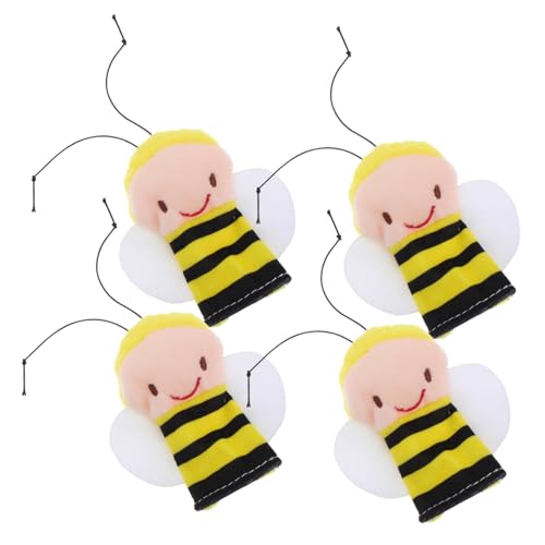 OFFIGAM 4 Stück Teiliges Fingerpuppen für Weiche Plüschbiene für Kleinkinder für Geschichtenerzählen und Rollenspiele Handgefertigte Puppen aus Hochwertigem Plüsch OFFIGAM 4 Stück Teiliges Fingerpuppen für Weiche Plüschbiene für Kleinkinder für Geschichtenerzählen und Rollenspiele Handgefertigte Puppen aus Hochwertigem Plüsch von OFFIGAM