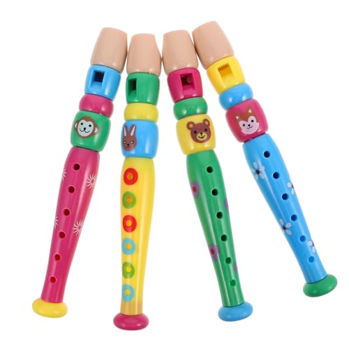 OFFIGAM 4 Stück Teiliges Kinderplastik blockflöten Sicher und Zuverlässig Leicht Handhabbar Fördert Musikalisches Lernen und Hand Auge koordination Für Schule und Zuhause Mädchen Jungen von OFFIGAM