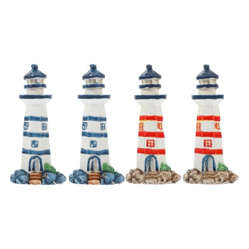 OFFIGAM 4 Stück Teiliges Miniatur Leuchtturm Modelle aus Harz für Nautische Dekoration Kompakte Leuchttürme für Ocean Themen Partys und Stilvolle im Zuhause OFFIGAM 4 Stück Teiliges Miniatur Leuchtturm Modelle aus Harz für Nautische Dekoration Kompakte Leuchttürme für Ocean Themen Partys und Stilvolle im Zuhause von OFFIGAM