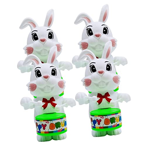 OFFIGAM 4 Stück Trommelnder Hase Laufendes Kaninchenspielzeug Uhrwerksspielzeug Für Tragbares Kinderspielzeug Uhrwerkzubehör Für Cartoon Uhrwerk Abs OFFIGAM 4 Stück Trommelnder Hase Laufendes Kaninchenspielzeug Uhrwerksspielzeug Für Tragbares Kinderspielzeug Uhrwerkzubehör Für Cartoon Uhrwerk Abs von OFFIGAM