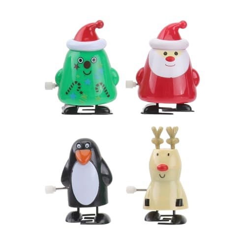 OFFIGAM 4 Stück Weihnachts Aufziehspielzeug Weihnachtsstrumpf Kinderspielzeug Outdoor Autospielzeug Weihnachtsdekoration Spielzeugautos Für Babys von OFFIGAM