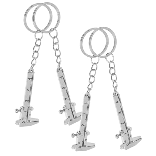 OFFIGAM 4 Stücke Messschieber Schlüsselbund Tasche Messschieber Schlüsselbund Werkzeuge Mini Messschieber Silber Edelstahl OFFIGAM 4 Stücke Messschieber Schlüsselbund Tasche Messschieber Schlüsselbund Werkzeuge Mini Messschieber Silber Edelstahl von OFFIGAM