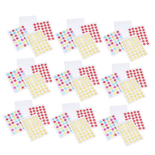 OFFIGAM 40 Blatt Pentagramm-Aufkleber Selbstklebende Belohnungsaufkleber Schulaufkleber Kinderaufkleber belohnen klassenzimmer Aufkleber Silberne Aufkleber von OFFIGAM