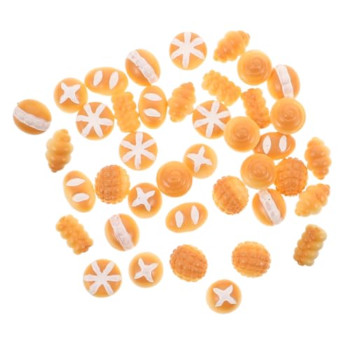 OFFIGAM 40 Stück Teiliges Mini Simulationsbrot aus Robustem Resin Realistische Miniatur Bäckerei Dekoration für Puppenhaus DIY Mikro Landschaft Kreative Bastel Requisiten zur Realistischen von OFFIGAM
