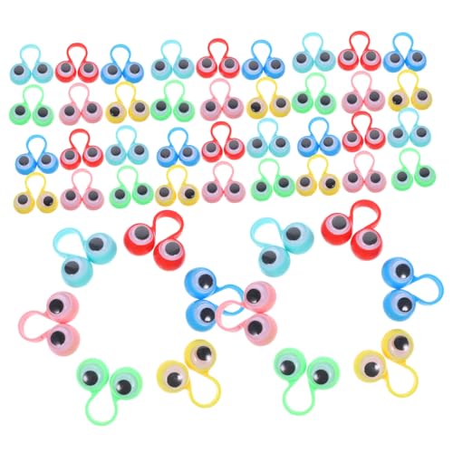 OFFIGAM 48 Stücke Augen Fingerpuppe Groß Jungen Und Mädchen Spielzeug Augen Für Finger Interessantes Kinderspielzeug Lernspielzeug von OFFIGAM