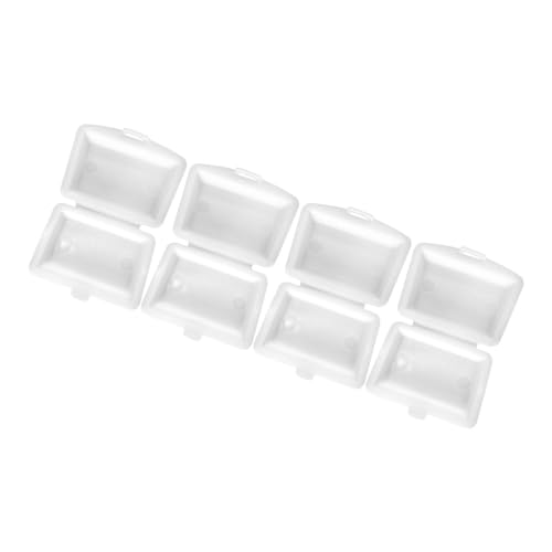 OFFIGAM 4Er-Packung Mini-Lunchbox Container Puppe Essen plastiktisch plastikenten Dollhouse-Küche Dollhouse zubehör Lunch-Box Schaufenster Requisit Landschaftsschmuck Weiß von OFFIGAM