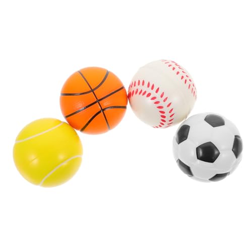 OFFIGAM 4Stücke Badespielzeug für Kleinkinder Weiche Sichere Sportbälle für Badewanne Fördert Hand Auge Koordination und Motorische Fähigkeiten Wasserspielzeug für Jungen von OFFIGAM