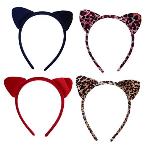 OFFIGAM 4Stücke Katzenohr Haarreif mit Leopardenmuster Bequemes Stirnband für Halloween und Kostümpartys Passend für Erwachsene Langlebiges und Hochwertiges Material OFFIGAM 4Stücke Katzenohr Haarreif mit Leopardenmuster Bequemes Stirnband für Halloween und Kostümpartys Passend für Erwachsene Langlebiges und Hochwertiges Material von OFFIGAM