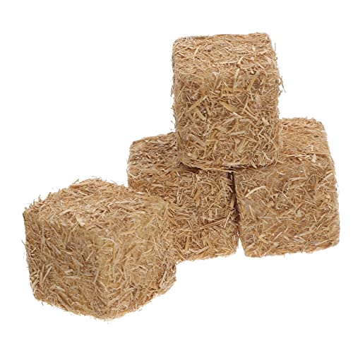 OFFIGAM 4Stücke Mini Heuballen Künstliche Heuhaufen für Herbst Dekoration Zubehör für Mini und Landschaften Hochwertiges und Langlebiges Material OFFIGAM 4Stücke Mini Heuballen Künstliche Heuhaufen für Herbst Dekoration Zubehör für Mini und Landschaften Hochwertiges und Langlebiges Material von OFFIGAM