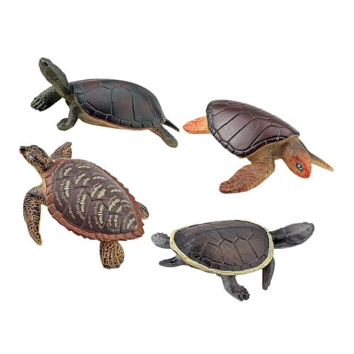 OFFIGAM 4Stücke Schildkrötenfiguren Realistische Plastikschildkröten Modelle für Wasserspielzeug und Dekoration für Partys und Aquarien Verschiedene Designs OFFIGAM 4Stücke Schildkrötenfiguren Realistische Plastikschildkröten Modelle für Wasserspielzeug und Dekoration für Partys und Aquarien Verschiedene Designs von OFFIGAM