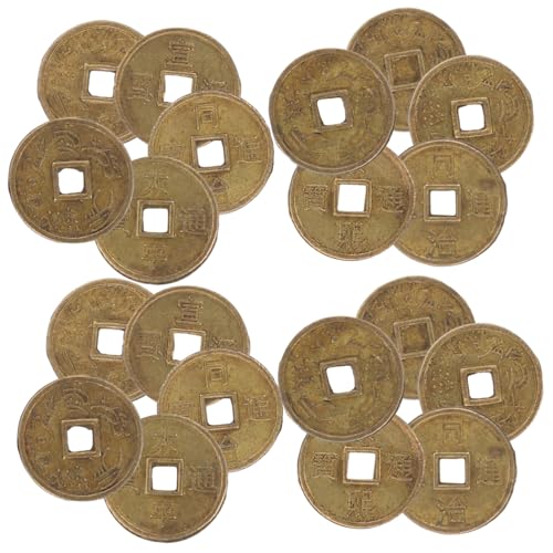 OFFIGAM 5 Kupfermünzen Modell Spielzeughaus Ornamente Für Gefälschte Mini Kupfermünze Puppenhaus Ornament Dekorative Kupfermünze Mini Hausmünze Geldsimulation von OFFIGAM