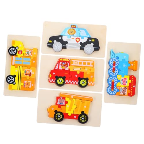 OFFIGAM 5 Sätze Holz Puzzle für Kleinkinder Lernspielzeug mit Feuerwehr Bus Polizei LKW und Zug Fördert Hand Auge Koordination und Farberkennung Sicheres Pädagogisches Holzspielzeug für OFFIGAM 5 Sätze Holz Puzzle für Kleinkinder Lernspielzeug mit Feuerwehr Bus Polizei LKW und Zug Fördert Hand Auge Koordination und Farberkennung Sicheres Pädagogisches Holzspielzeug für von OFFIGAM