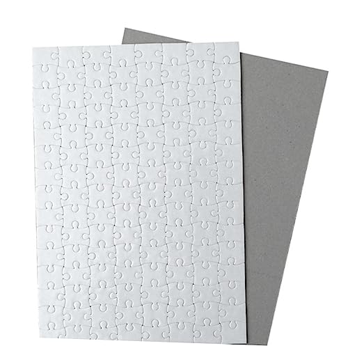 OFFIGAM 5 Stück Blanko Puzzle zum Ausmalen DIY Papierpuzzles für Kreative Bastelprojekte für Hochzeiten Geburtstagsfeiern und Aktivitäten der Schule Hause von OFFIGAM
