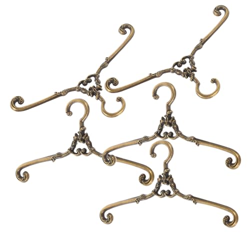 OFFIGAM 5 Stück Miniatur Puppenkleiderbügel Vintage Kleiderbügel für Puppen Metall Haken für Puppenkleidung Zubehör für Puppenschränke und Puppenhäuser OFFIGAM 5 Stück Miniatur Puppenkleiderbügel Vintage Kleiderbügel für Puppen Metall Haken für Puppenkleidung Zubehör für Puppenschränke und Puppenhäuser von OFFIGAM