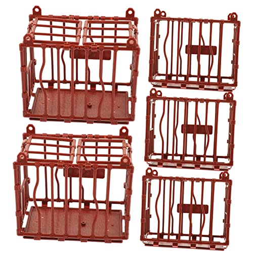 OFFIGAM 5 Stück Miniatur Tierkäfig Teiliges Kunststoff Tierkäfig Modell für Miniaturen Sandtisch Requisiten Kreative Dekoration für Wohnzimmer Schlafzimmer und Esszimmer OFFIGAM 5 Stück Miniatur Tierkäfig Teiliges Kunststoff Tierkäfig Modell für Miniaturen Sandtisch Requisiten Kreative Dekoration für Wohnzimmer Schlafzimmer und Esszimmer von OFFIGAM