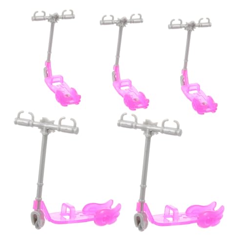 OFFIGAM 5 Stück Puppenhaus-riemenscheibe Scooter-Modell Spielhauszubehör Puppenroller Spielzeugroller Für Puppen Mikro-Layout-Ornament Puppe Kunststoff Scooter Puppensachen Plastik von OFFIGAM