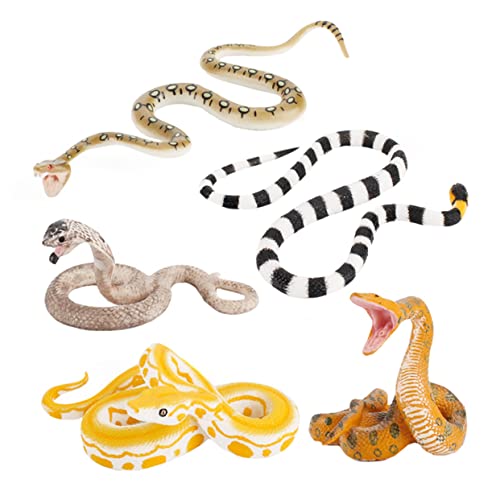 OFFIGAM 5 Stück Teiliges Realistische Schlangenmodelle Lebensechte Halloween Dekoration aus Sicherem Material für Pranks und Szenengestaltung OFFIGAM 5 Stück Teiliges Realistische Schlangenmodelle Lebensechte Halloween Dekoration aus Sicherem Material für Pranks und Szenengestaltung von OFFIGAM