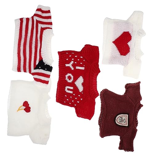 OFFIGAM 5 Stück Toys mädchen игрушки для девочек Toys for Stofftier Bekleidung plushdoll Puppe Plüsch tragen austauschbare Bärenkleidung kompakte Bärenkleidung Garn von OFFIGAM