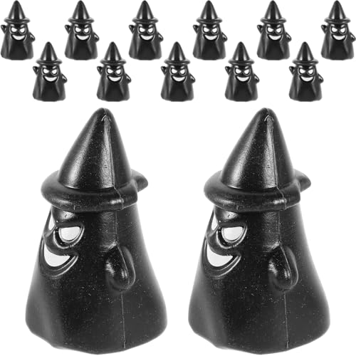 OFFIGAM 50 Stück Halloween Gruselige Geisterkatze Miniatur Eulenstatue Eulenschmuck Mini Tierfiguren Eulenspielzeug Füller Mini Enteneule Harzskulptur Eulenfigur Eulenpartygeschenke von OFFIGAM