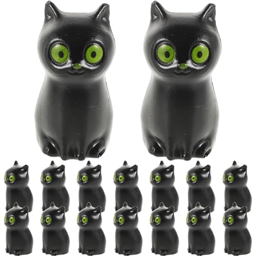OFFIGAM 50 Stücke Halloween Scary Ghost Katze Eule Schmücken Miniatur Schwarz von OFFIGAM