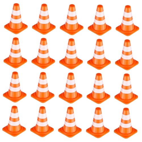 OFFIGAM 50Stücke Mini Verkehrskegel Verkehrsschilder für Orangefarbene Baustellenzeichen zur Verkehrserziehung Eltern Interaktion OFFIGAM 50Stücke Mini Verkehrskegel Verkehrsschilder für Orangefarbene Baustellenzeichen zur Verkehrserziehung Eltern Interaktion von OFFIGAM