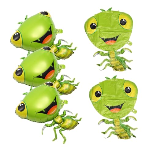 OFFIGAM 5Stücke Mantis Tierballons Tierthema Partyzubehör Geburtstagsdekoration Hochwertige Aluminiumfolie für Kinderpartys Lebendige Farben und Ansprechendes Design von OFFIGAM