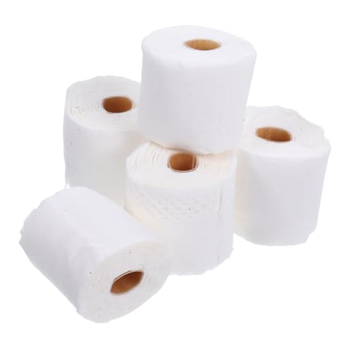 OFFIGAM 5Stücke Papierrollen Puppenhaus Toilettenpapier für Rollenspiele Badezimmer Dekoration Zubehör für Mikro Landschaften von OFFIGAM