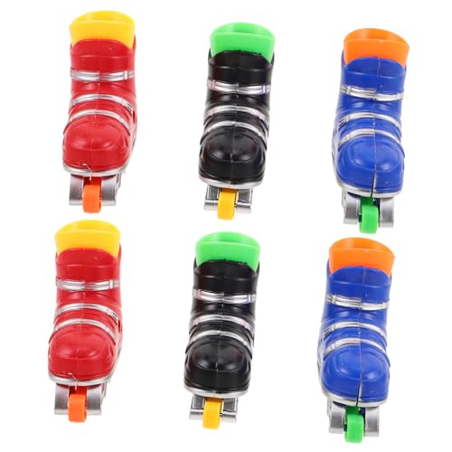 OFFIGAM 6 Paare Tragbare Finger Skates für Erwachsene Perfektes Tischspielzeug für Büro und Reisen Leicht und Benutzerfreundlich von OFFIGAM