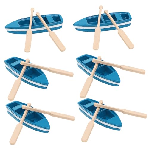 OFFIGAM 6 Stück Blaue Bootsornamente Themendekor Ruderboote Ruder Küsten Nautikszene Kinderbootspielzeug Kleines Bootszubehör Kleines Boot Miniatur Segelboot Spielzeugyacht OFFIGAM 6 Stück Blaue Bootsornamente Themendekor Ruderboote Ruder Küsten Nautikszene Kinderbootspielzeug Kleines Bootszubehör Kleines Boot Miniatur Segelboot Spielzeugyacht von OFFIGAM