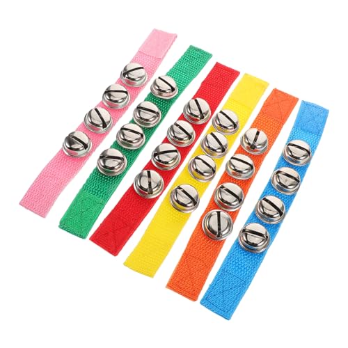 OFFIGAM 6 Stück Bunte Handgelenk Glocken für Musikalisches Tanzaccessoire für Spaß und Interaktion Rhythmusinstrument für Sensorisches Training für Bewegungskoordination und Kinderspiele OFFIGAM 6 Stück Bunte Handgelenk Glocken für Musikalisches Tanzaccessoire für Spaß und Interaktion Rhythmusinstrument für Sensorisches Training für Bewegungskoordination und Kinderspiele von OFFIGAM