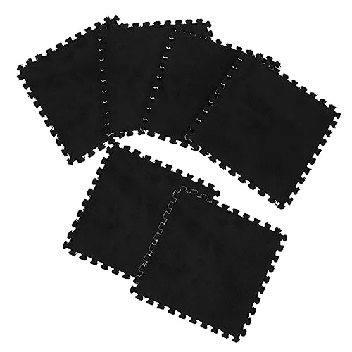 OFFIGAM 6 Stück Eva Puzzle Spielmatte für Kleinkinder Teiliges aus Plüschigem Schaum rutschfest Waschbar Sicher und Atmungsaktiv für Spielzimmer und Wohnräume von OFFIGAM