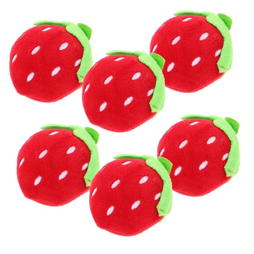 OFFIGAM 6 Stück Mini Plüsch Erdbeeren Süße Stofftiere für Weiche Realistische Früchte für Rollenspiele und Dekoration als für Jungen und Mädchen OFFIGAM 6 Stück Mini Plüsch Erdbeeren Süße Stofftiere für Weiche Realistische Früchte für Rollenspiele und Dekoration als für Jungen und Mädchen von OFFIGAM