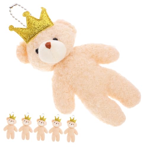 OFFIGAM 6 Stück Mini Plüschbär Schlüsselanhänger Teiliges DIY Tiny Bear Anhänger für Taschen Rucksäcke und Perfektes Deko Accessoire für OFFIGAM 6 Stück Mini Plüschbär Schlüsselanhänger Teiliges DIY Tiny Bear Anhänger für Taschen Rucksäcke und Perfektes Deko Accessoire für von OFFIGAM