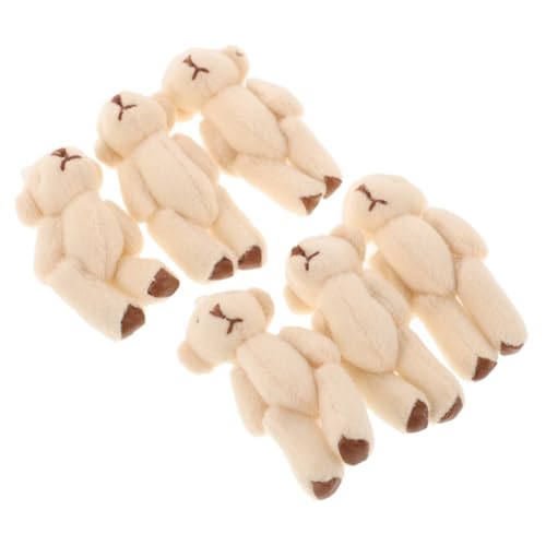 OFFIGAM 6 Stück Mini Plüschbären Schlüsselanhänger Teiliges Bewegliche Kuscheltiere mit Wechselbaren Outfits für Taschen Schlüssel und Kreative Spielideen OFFIGAM 6 Stück Mini Plüschbären Schlüsselanhänger Teiliges Bewegliche Kuscheltiere mit Wechselbaren Outfits für Taschen Schlüssel und Kreative Spielideen von OFFIGAM